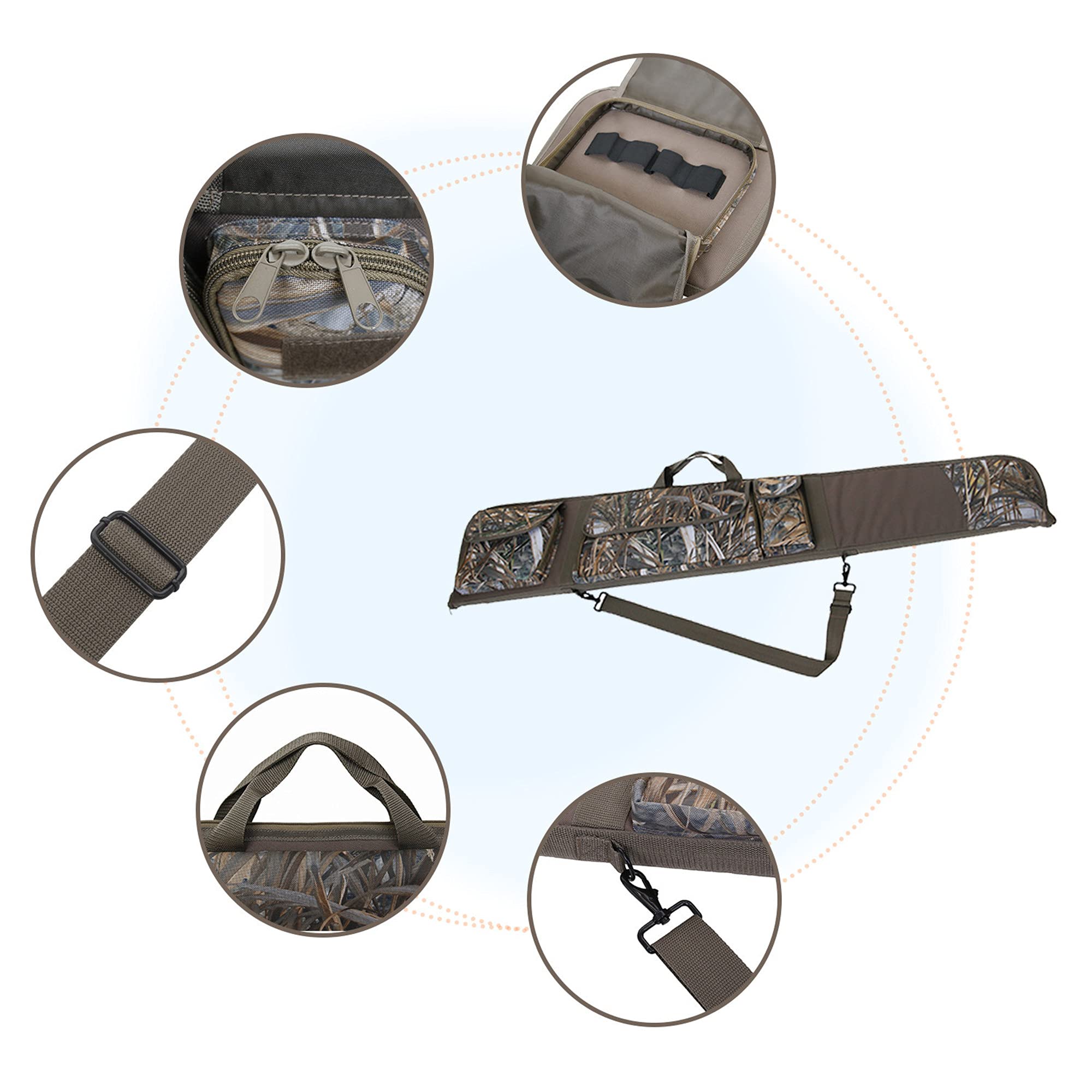 Amazon.com: MYDAYS Rifle Case,Hunting Deluxe Scoped Gear